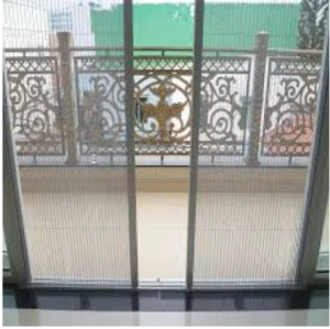 Cửa lùa chống muỗi 2 cánh đối đầu màu trắng DL 09 - Giàn Phơi Hòa Phát