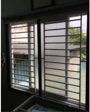 Cửa lưới chống muỗi dạng lùa DL 01 màu đen đậm - Giàn Phơi Hòa Phát