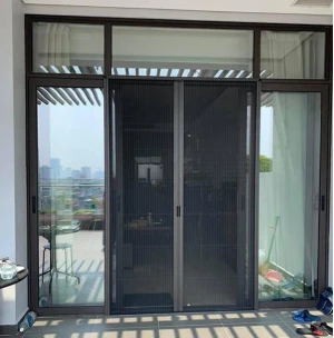 Cửa lưới chống muỗi dạng lùa DL 02 màu ghi đen - Giàn Phơi Hòa Phát