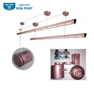 Giàn Phơi Hoà Phát H001 Gắn Trần, Chịu Tải 70Kg, Tay liền