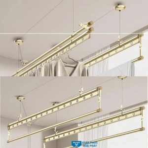 Giàn Phơi Hoà Phát Quay Tay KS-789 Tay Quay Liền Cao Cấp - Giàn Phơi Hòa Phát