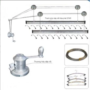 Giàn Phơi Thông Minh Hoà Phát KS980 - Gắn Trần, 2 Thanh