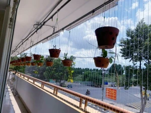 Lưới An Toàn Ban Công INOX 304 Trần Sợi 3 Li Cao Cấp Hòa Phát - Giàn Phơi Hòa Phát