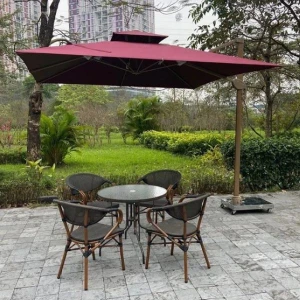 Ô Lệch Tâm Hòa Phát Vuông Hệ Nâng Hạ Màu Đỏ - Giàn Phơi Hòa Phát