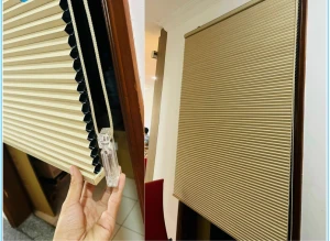 Rèm tổ ong cuốn lên kiểu Hàn Quốc - Giàn Phơi Hòa Phát