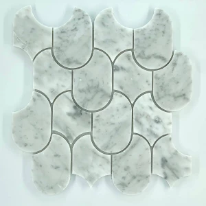 Fin White Marble Mosaic