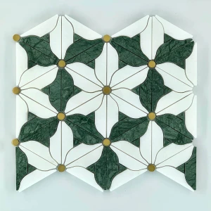 Magnolia Emerald Marble Mosaic