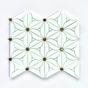 Magnolia White Gold Marble - Gạch Mosaic - Công ty TNHH Trung Hùng Hà Nội