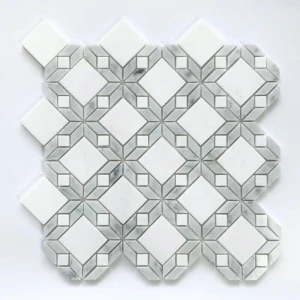 Square White Grey 1 gạch marble