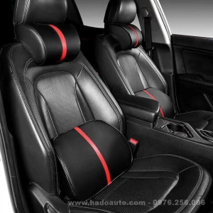 Bộ gối đầu tựa lưng cao su non bọc da cao cấp