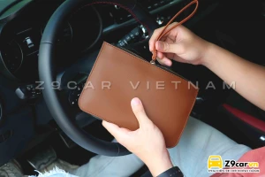 Túi da đựng giấy tờ xe