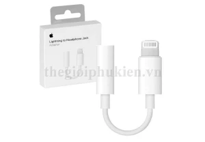 Adapter, cáp chuyển đổi tai nghe từ Lightning sang 3.5mm cho iPhone 14 Pro Max, iPhone 13 Pro Max có nhận micro