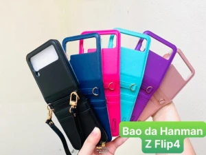 Bao da dạng ví Samsung GALAXY Z FLIP5 hiệu Hanman