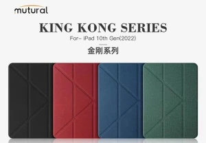 Bao da iPad 10.9 2022 (Gen 10) chính hãng Mutural kèm khay đựng bút