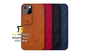 Bao da iPhone 13 chính hãng Nillkin QIN
