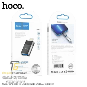 Bộ chuyển đổi OTG HOCO UA17 chân iPhone Lightning sang cổng USB 2.0