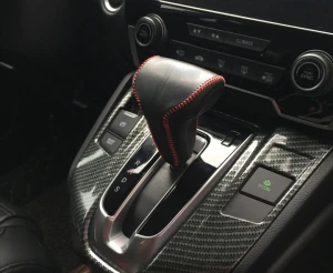 Bọc da tay nắm cần số Honda CR-V, CRV 2017-2020 khâu tay