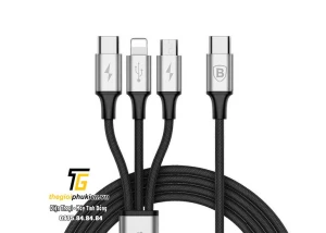 Cáp sạc 3 in 1 chân Type-C chính hãng Baseus Rapid Series