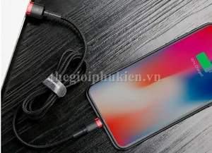 Cáp sạc, cáp kết nối dữ liệu iPhone, iPad chính hãng Baseus Kevlar 1m bọc dù