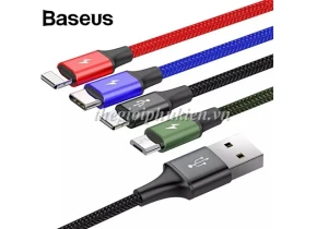 Cáp sạc đa năng Baseus Rapid Series 4 trong 1 cho iPhone/ iPad, Smartphone & Tablet Android