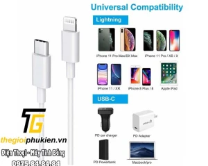 Cáp sạc iPhone 11 Pro Max USB-C to Lightning Cable