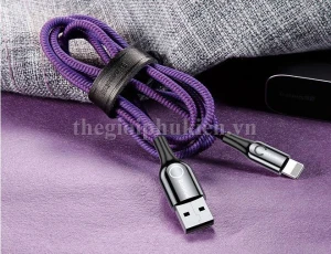Cáp sạc nhanh iPhone chân Lightning tự ngắt chính hãng Baseus C-Shaped dài 2m