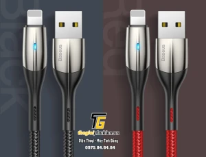 Cáp sạc và truyền dữ liệu tốc độ cao Baseus Horizontal Data Lightning cho iPhone/ iPad dài 1m
