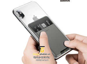 Case đựng thẻ siêu mỏng gắn lưng điện thoại Baseus Back Stick Silicone Card Bag