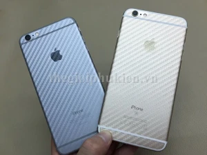 Miếng dán lưng vân Carbon, các bon iPhone 6 Plus, 6S Plus