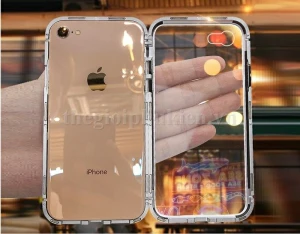 Ốp lưng 360 độ hít nam châm iPhone 6 Plus, iPhone 6S Plus lưng kính trong suốt hãng LIKGUS