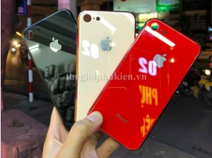 Ốp lưng chống sốc iPhone 7 lưng kính viền màu TPU dẻo