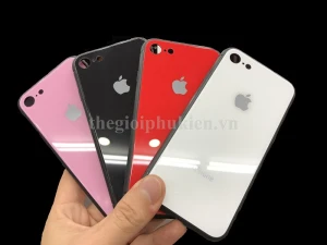 Ốp lưng chống sốc iPhone 8 lưng kính viền TPU dẻo