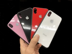 Ốp lưng chống sốc iPhone X lưng kính viền TPU dẻo