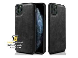 Ốp lưng da X-Level cho iPhone 11 Pro Max viền silicon chống sốc