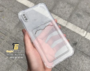 Ốp lưng dẻo trong suốt chống sốc iPhone Xs Max có ngăn cài thẻ