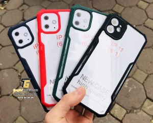 Ốp lưng iPhone 11 chống sốc lưng trong viền màu