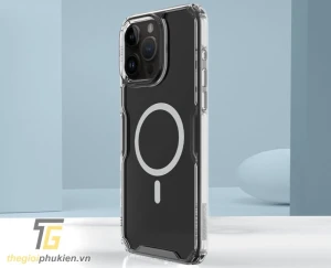 Ốp lưng iPhone 15 Pro chống sốc chính hãng Nillkin Nature hỗ trợ Magsafe