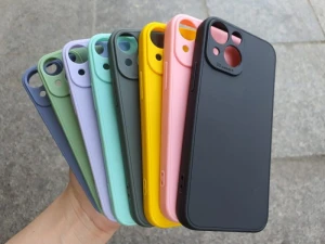 Ốp lưng iPhone 15 silicon dẻo nhiều màu bảo vệ camera