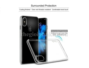 Ốp lưng trong suốt iPhone X chính hãng IMAK phủ nano