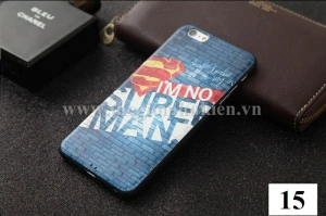 Ốp silicon 3D chống sốc iPhone 6 Plus, 6S Plus hãng My Colors hình Superman (siêu nhân)