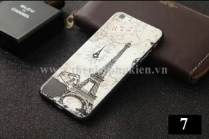Ốp silicon 3D chống sốc iPhone 6 Plus, 6S Plus hãng My Colors hình Tháp Eiffel (Map Tower)