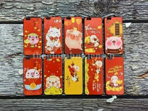 Ốp silicon in hình 3D Tết Kỷ Hợi 2019 tài lộc iPhone 6, iPhone 6S