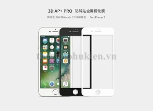 Tấm dán cường lực full màn hình 3D iPhone 7 chính hãng Nillkin