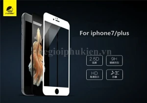 Tấm dán cường lực full màn hình 3D iPhone 7 Plus chính hãng I-Smile