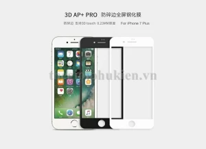 Tấm dán cường lực full màn hình 3D iPhone 7 Plus chính hãng Nillkin