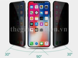 Tấm dán cường lực full màn hình chống nhìn trộm iPhone 11 Pro Max chính hãng BLUEO