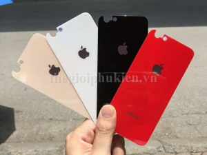 Tấm dán kính cường lực mặt lưng iPhone 6, iPhone 6s mô phỏng iPhone 8