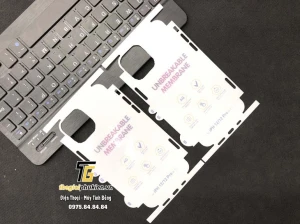 Tấm dán lưng viền chống vân PPF(Paint Protection Film) iPhone 12