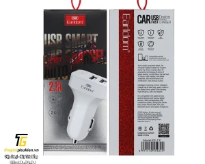 Tẩu sạc, củ sạc trên xe hơi, ô tô chính hãng Earldom ES-131 2 cổng USB 2,1A