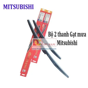Bộ 2 thanh gạt nước mưa ô tô đa năng Nano cao cấp dành cho hãng xe Mitsubishi: Xpander-Jolie-Mirage-Pajero-Pajero Sport-Triton-Ourlander-Grandis-Zinger-Lancer